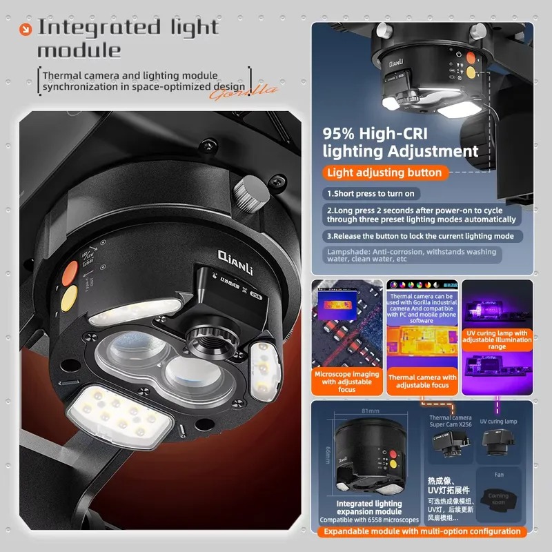 Qianli 6558 Gorilla Trinocular - đánh giá và giá Electronics Repair In Usa